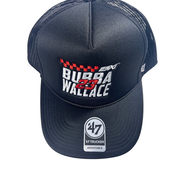 47 Brand Bubba Wallace 23‎ Black Trucker Adjustable Hat NASCAR Racing - Picture 5 of 8